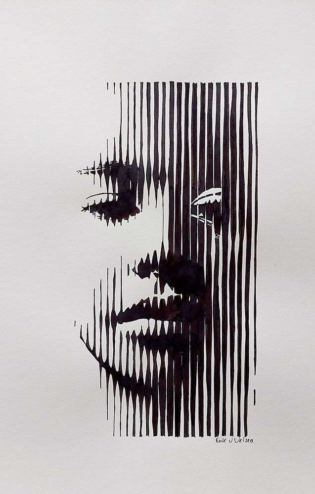 Face art print by Erik Van Velzen for $57.95 CAD
