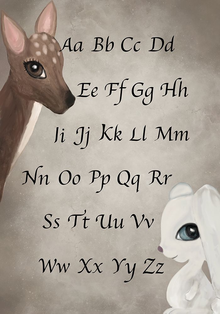 Alphabet art print by Monica Lindblom for $57.95 CAD