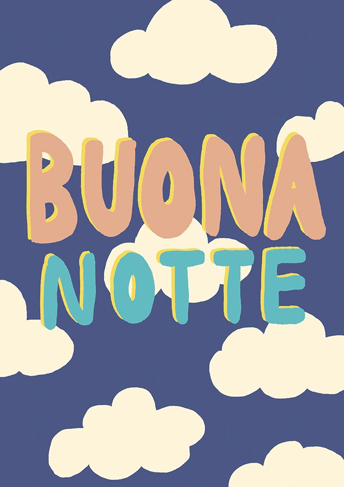 Poster Buona Notte Up art print by Dolci Studio for $57.95 CAD