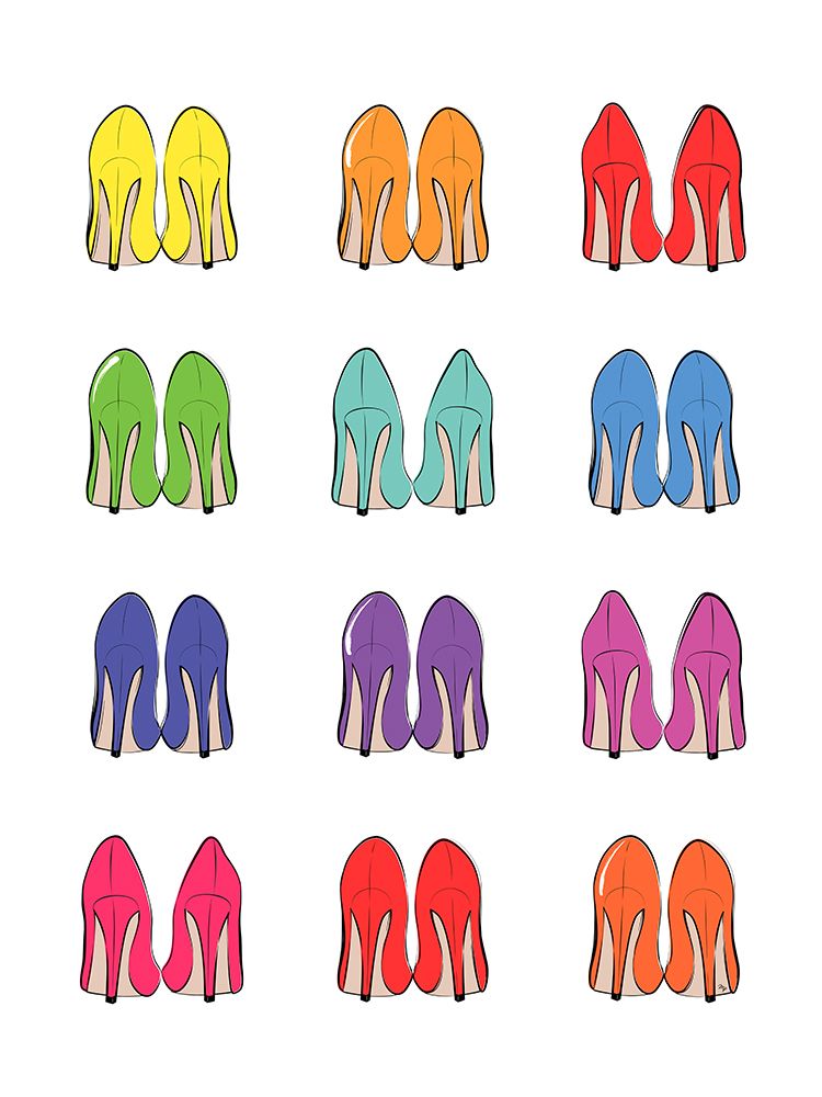 All About Heels art print by Martina for $57.95 CAD