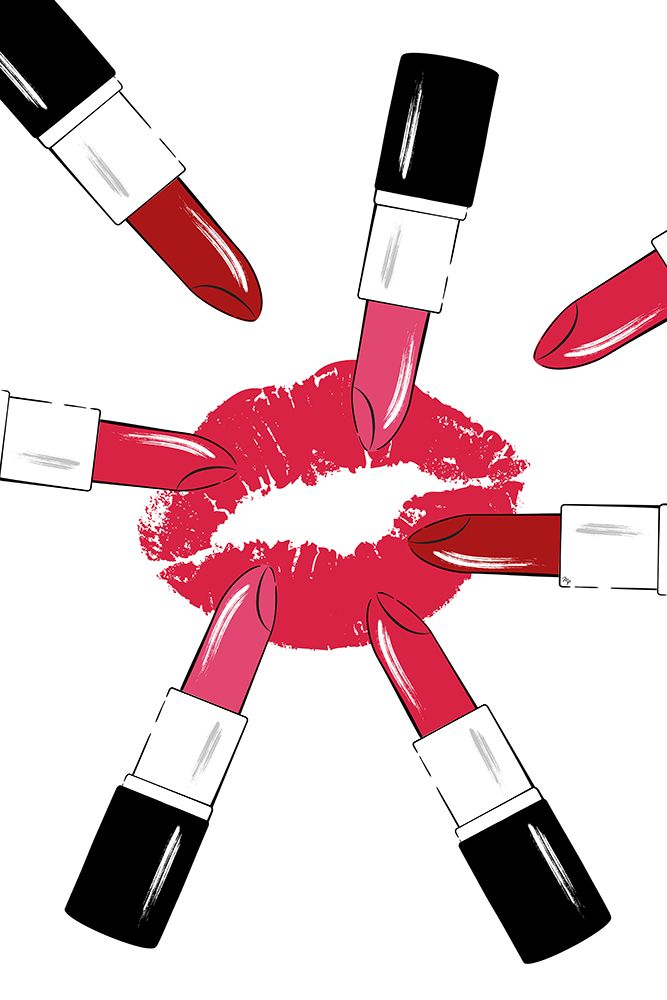 Red Lipsticks art print by Martina for $57.95 CAD