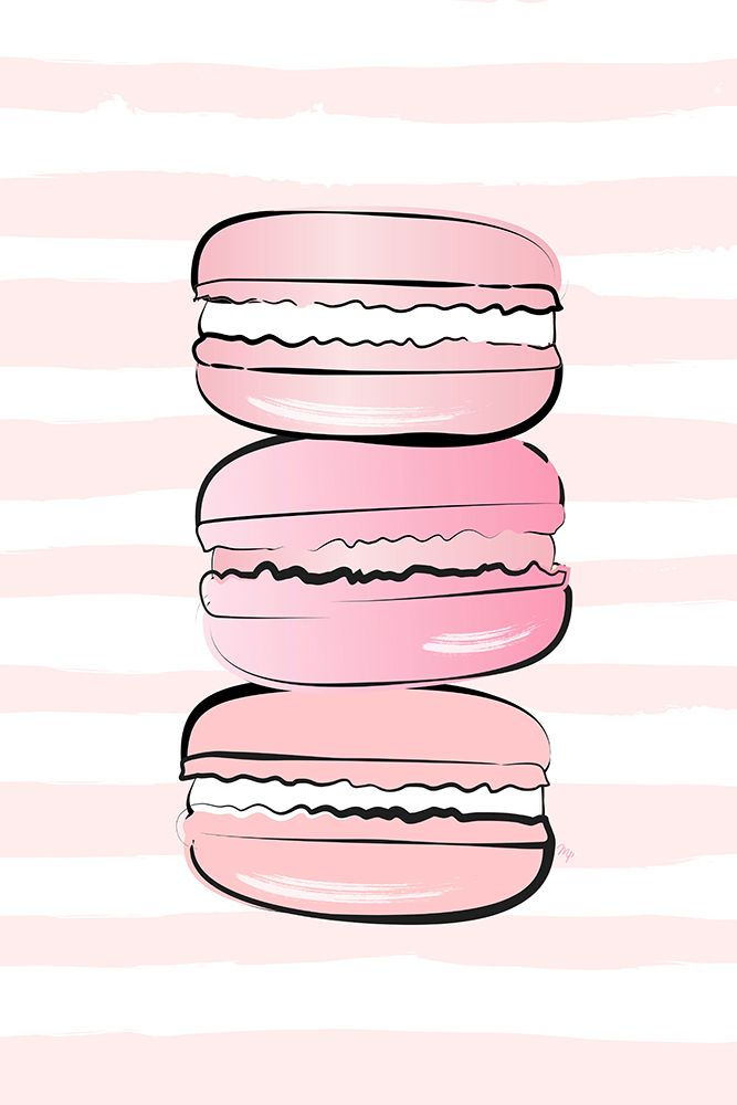 Pink Macarons art print by Martina for $57.95 CAD