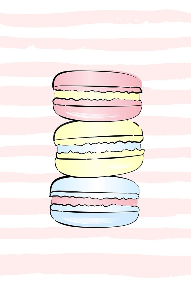 Pastel Macarons art print by Martina for $57.95 CAD