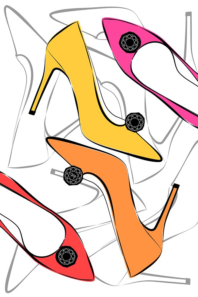 Happy Heels art print by Martina for $57.95 CAD