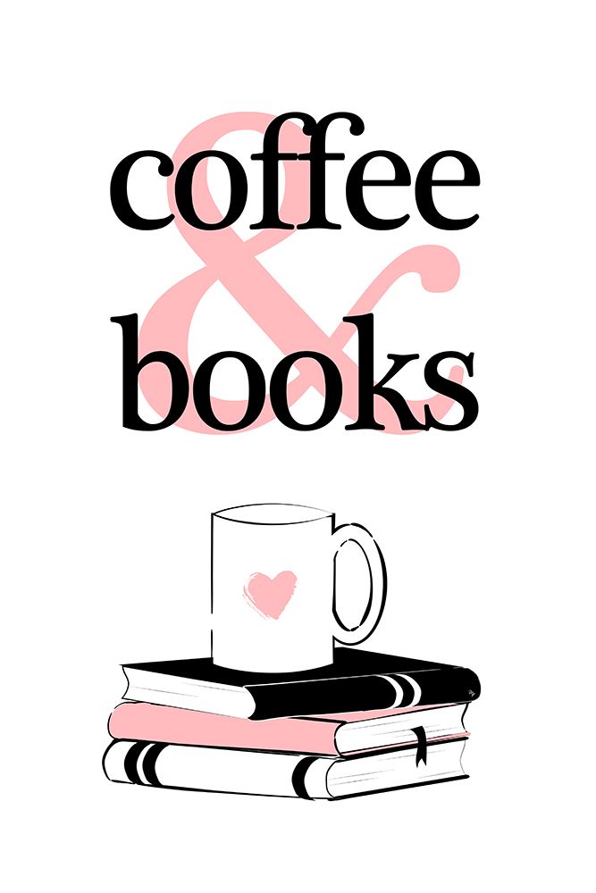 Coffee and Books art print by Martina for $57.95 CAD