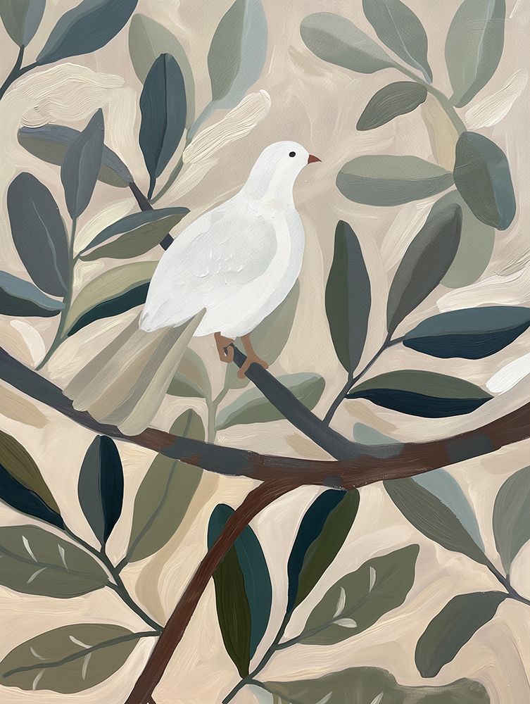 Dove In Tree art print by Mowzu for $57.95 CAD