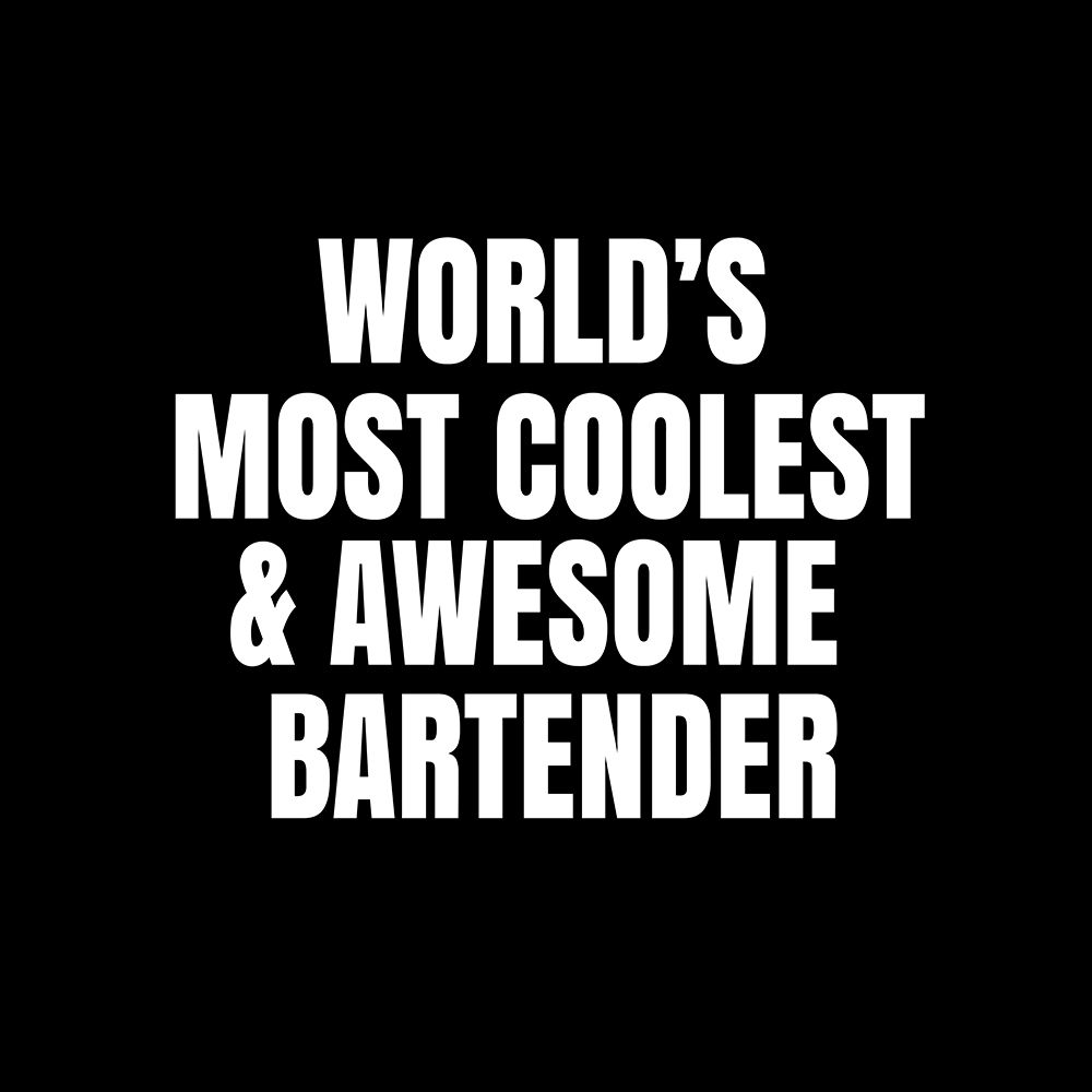 WorldAnd#039;s most coolest and awesome bartender art print by Happie Eagle for $57.95 CAD