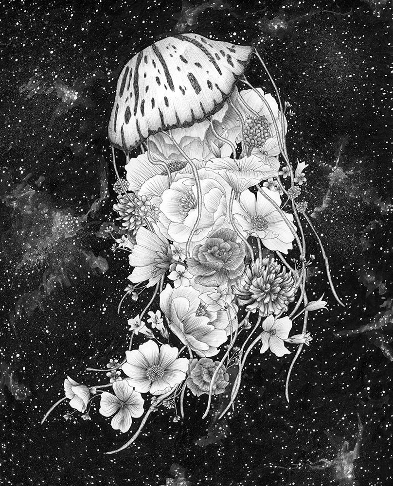 Magic Ocean   Jellyfish art print by EC Mazur for $57.95 CAD