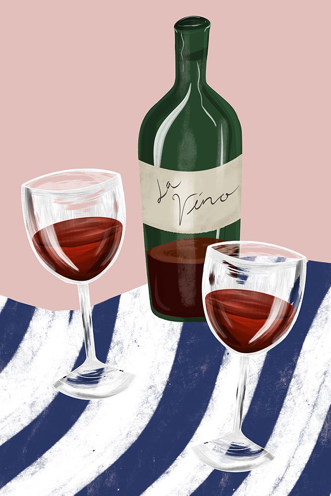 Wine time art print by EMELIEmaria for $57.95 CAD