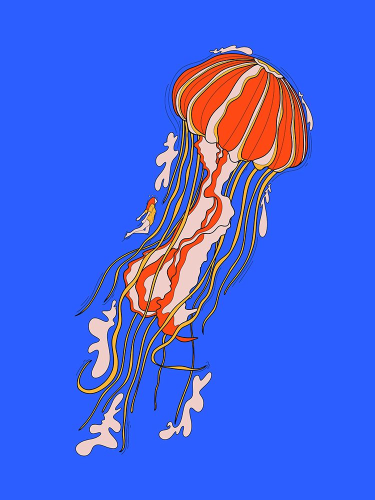 The Giant Jellyfish art print by Stephen Wade for $57.95 CAD