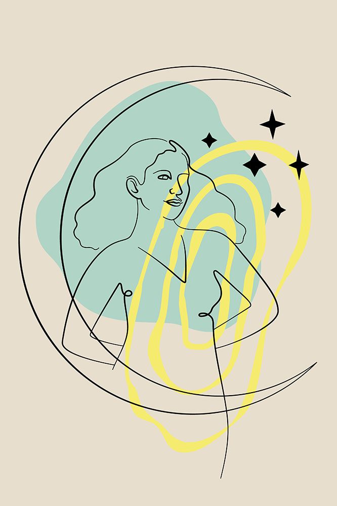 Feminine Celestial Poster 05 art print by Anna Rose for $57.95 CAD