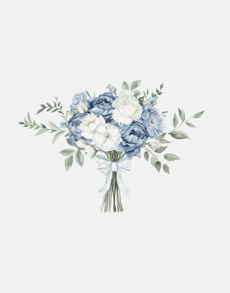 Coastal Bouquet With Bow art print by Jolly and Dash for $57.95 CAD