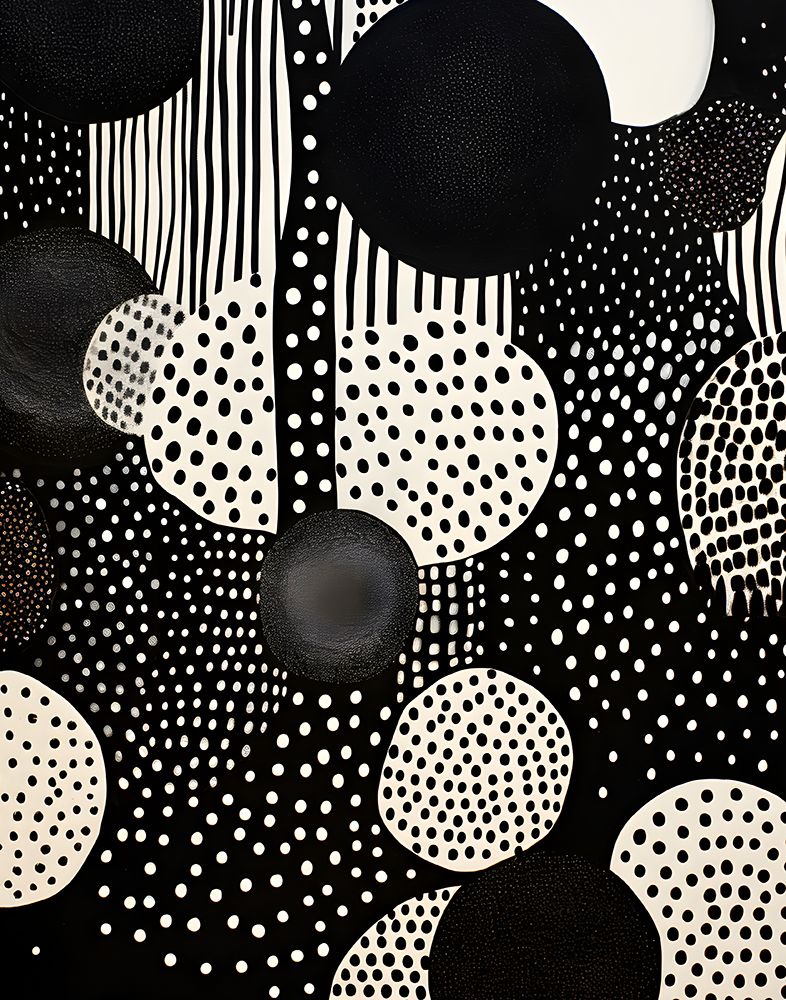 Black and white abstract 1 art print by Jolly and Dash for $57.95 CAD