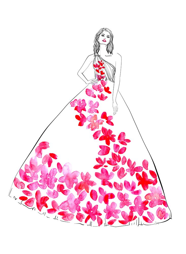 Oleta fashion illustration art print by Rosana Laiz Blursbyai for $57.95 CAD