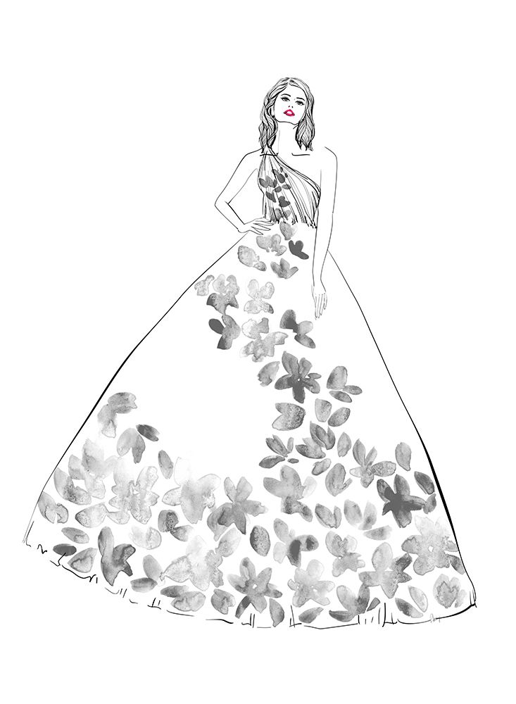 Oleta fashion illustration art print by Rosana Laiz Blursbyai for $57.95 CAD