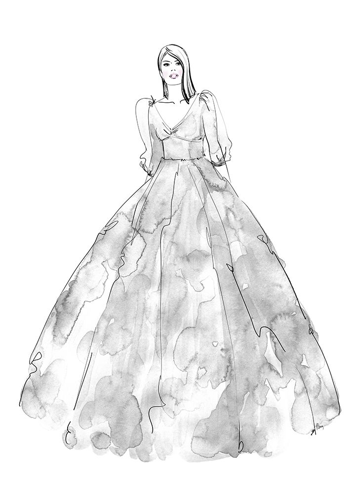 Fini fashion illustration art print by Rosana Laiz Blursbyai for $57.95 CAD