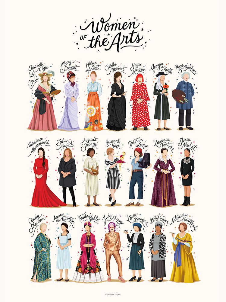 Women of the Arts art print by Nour Tohme for $57.95 CAD