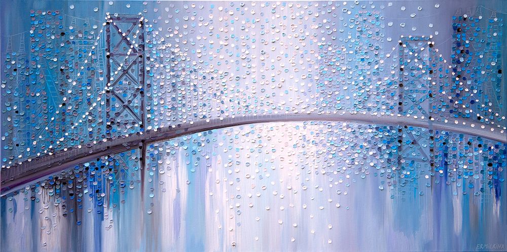 Bridge In the Mist art print by Ekaterina Ermilkina for $57.95 CAD