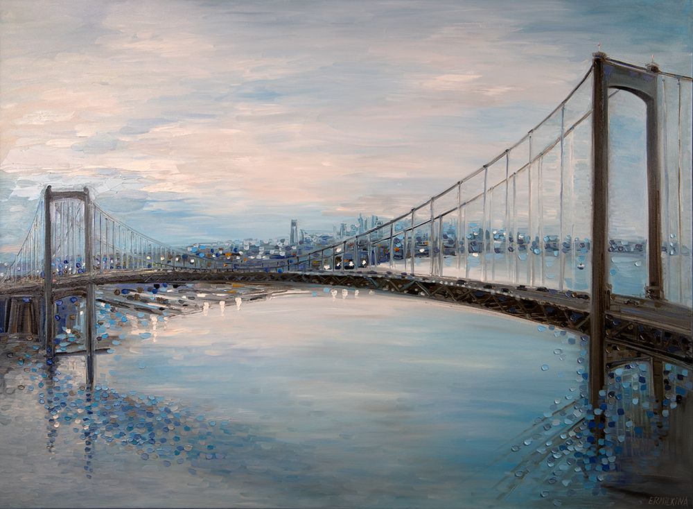 Ermilkina Waltwhitmanbridge 36x48 Oil art print by Ekaterina Ermilkina for $57.95 CAD