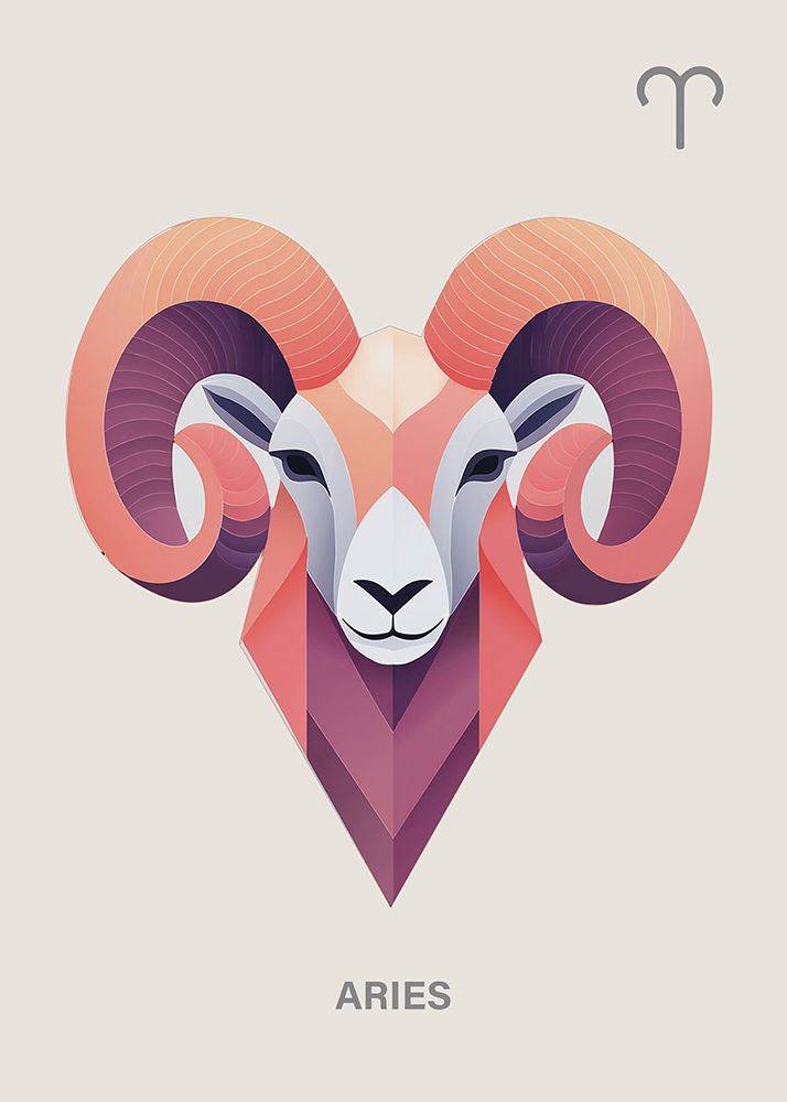 Zodiak Aries Art art print by Paperago for $57.95 CAD