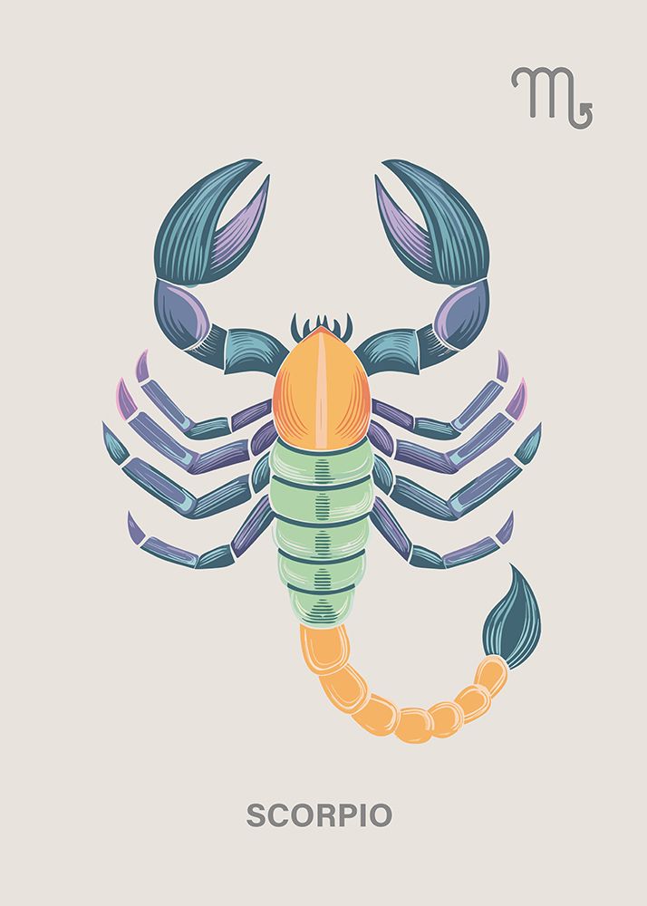 Zodiak Scorpio Art art print by Paperago for $57.95 CAD