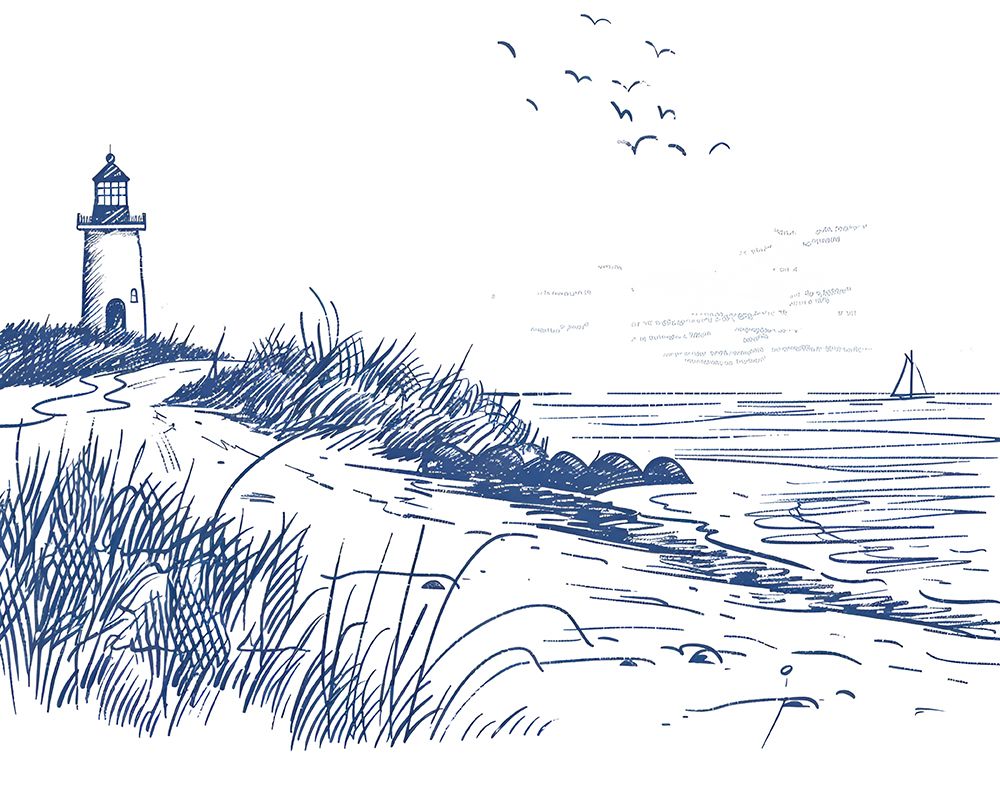 Lighthouse art print by Jolly and Dash for $57.95 CAD