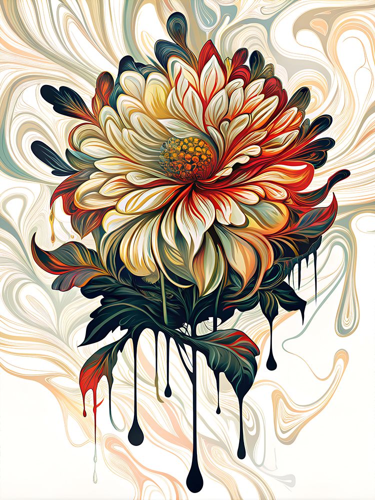Floral Whirlwind art print by Miguel Bruzual for $57.95 CAD
