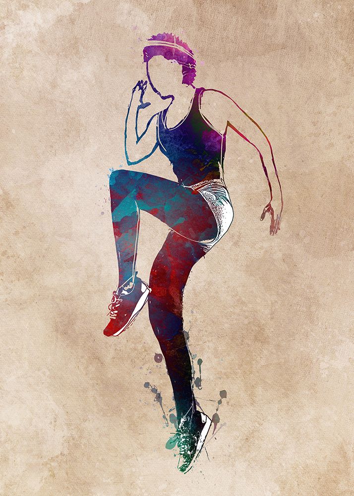 Sport Aerobic Art (1) art print by Justyna Jaszke for $57.95 CAD