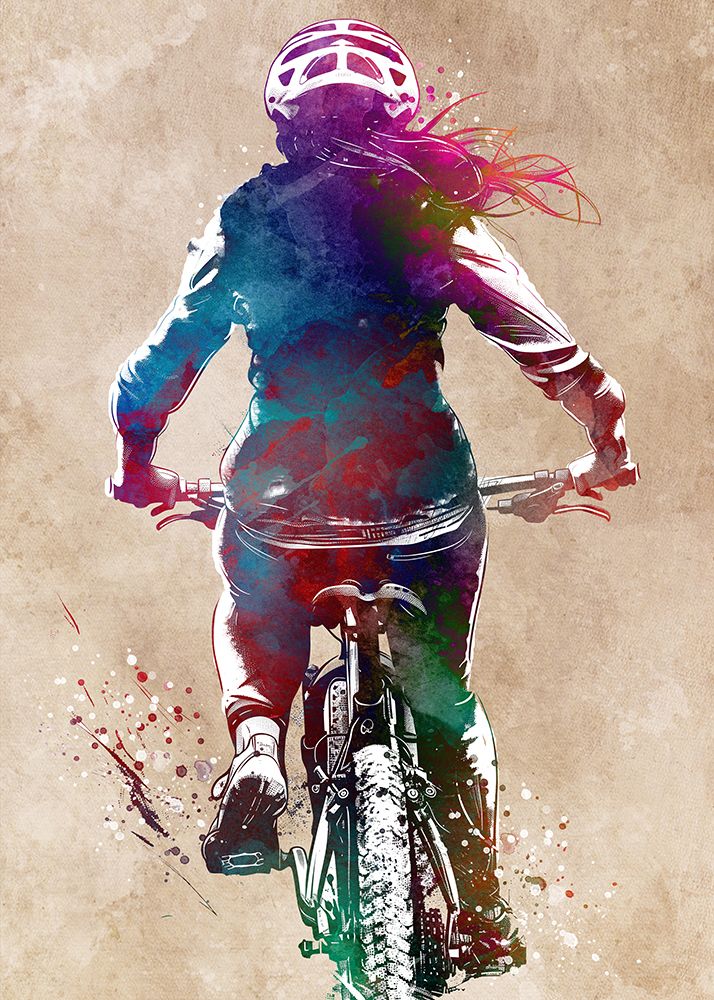 Sport Cycling Art (1) art print by Justyna Jaszke for $57.95 CAD