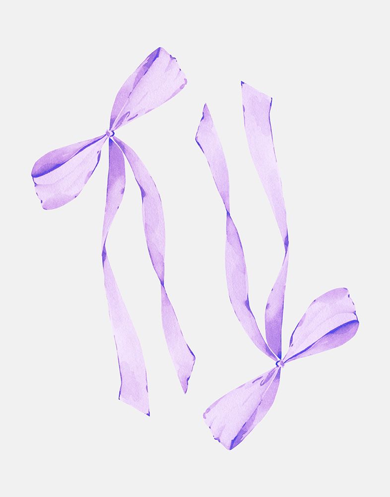 Purple Bows art print by Jolly and Dash for $57.95 CAD