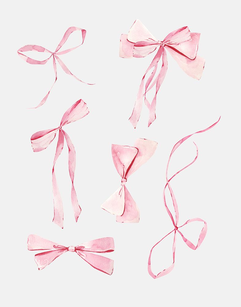 6 Bows Pink art print by Jolly and Dash for $57.95 CAD