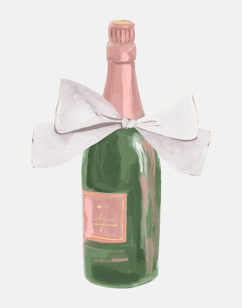 Bow Champagne art print by Jolly and Dash for $57.95 CAD