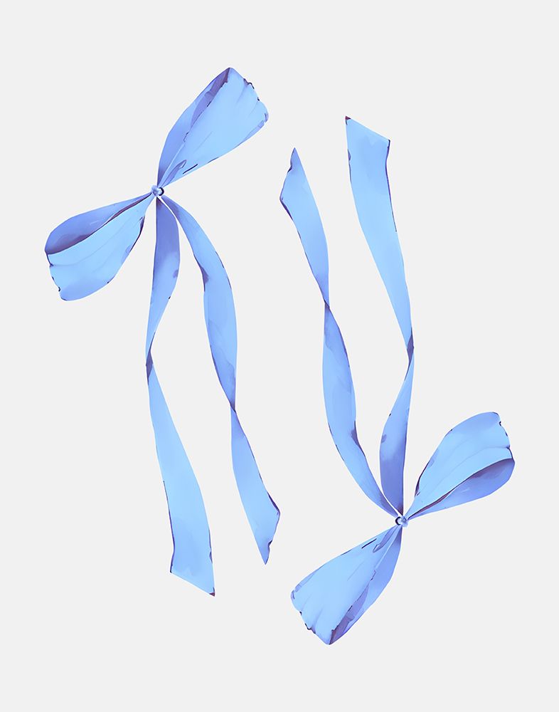 Blue Bows art print by Jolly and Dash for $57.95 CAD