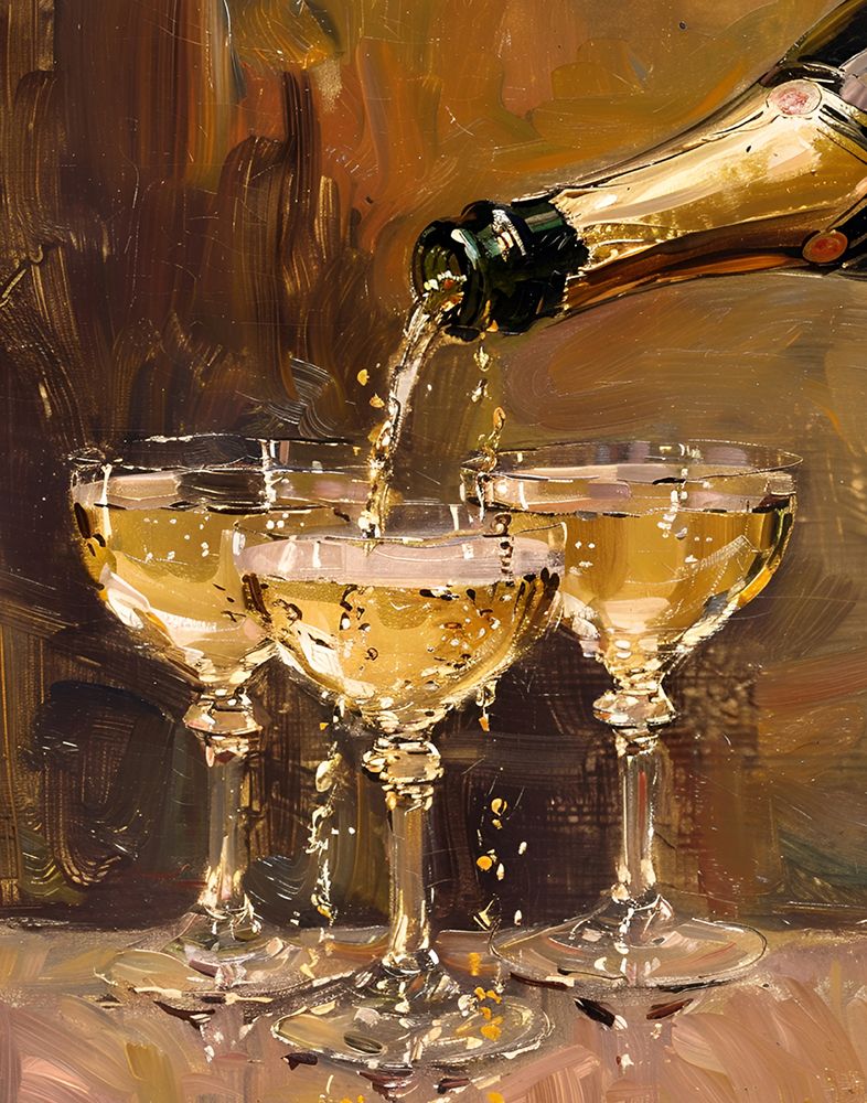 Vintage Champagne art print by Jolly and Dash for $57.95 CAD