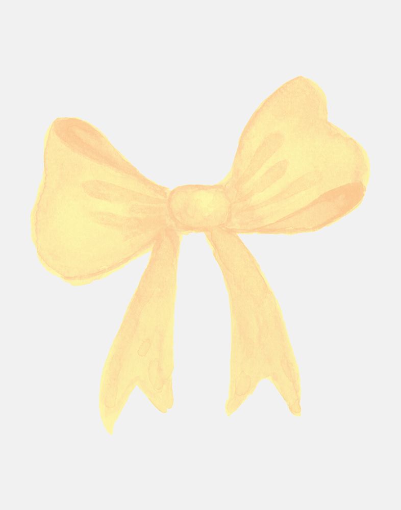 Yellow Bow art print by Jolly and Dash for $57.95 CAD