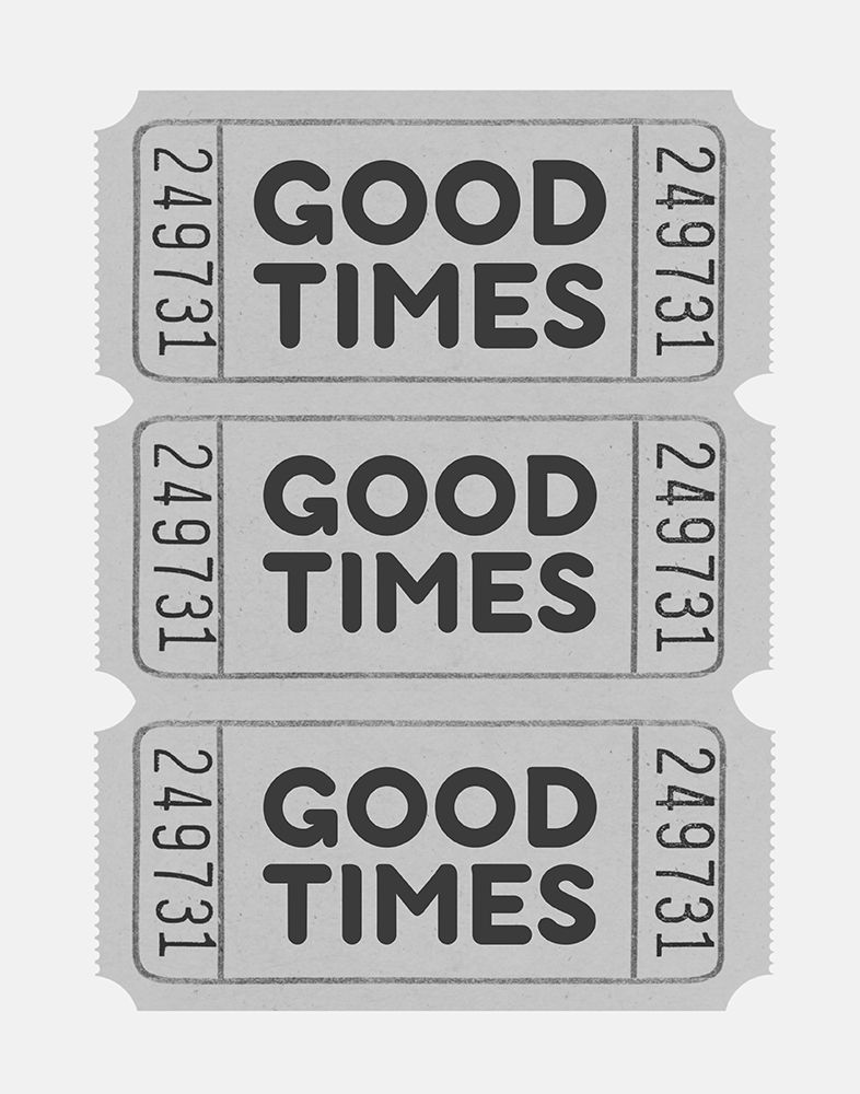Grey Good Times art print by Jolly and Dash for $57.95 CAD