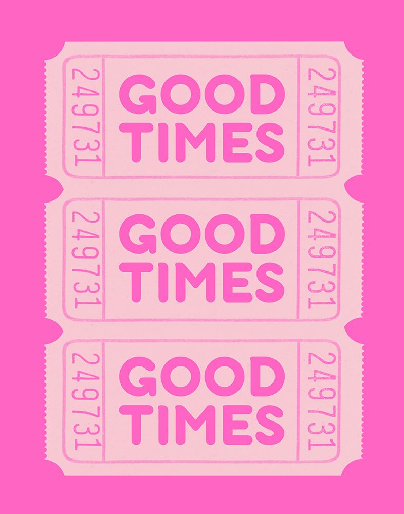 Pink Good Times art print by Jolly and Dash for $57.95 CAD