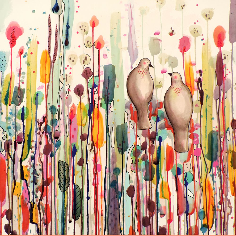 Lun Pour Lautre Carre art print by Sylvie Demers for $57.95 CAD