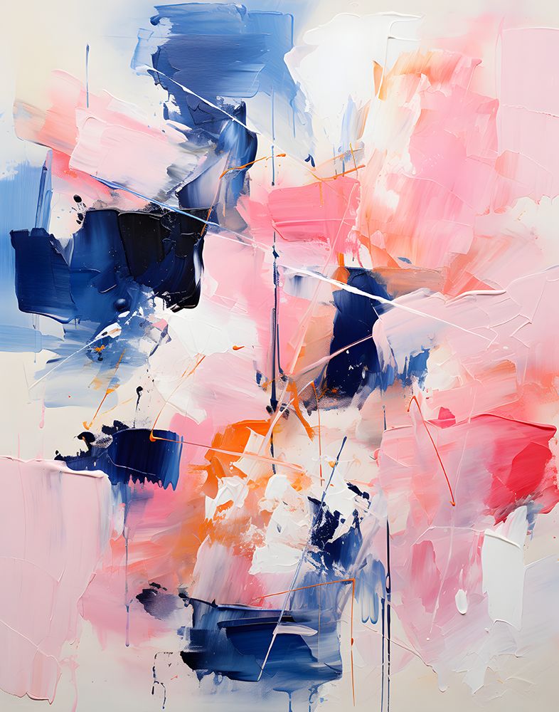 Blush Indigo Abstract Print Second 4x art print by Jolly and Dash for $57.95 CAD