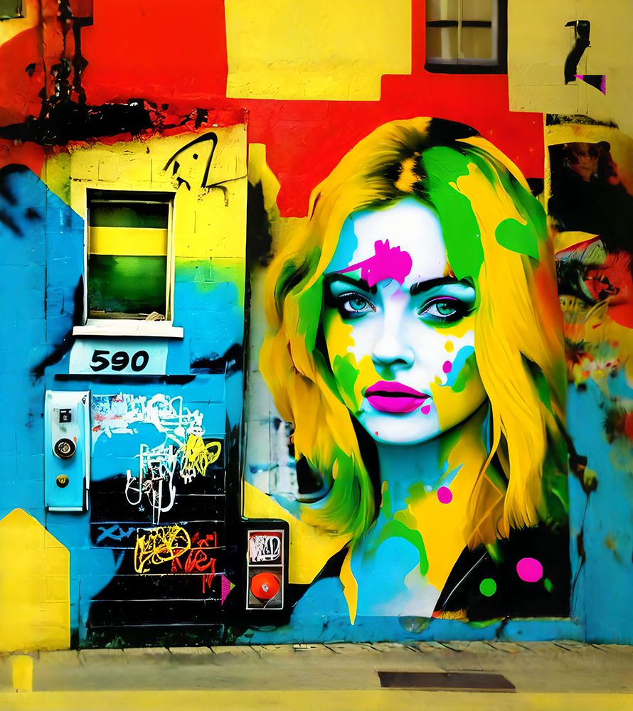 Another colorful corner art print by Cicero Spin for $57.95 CAD