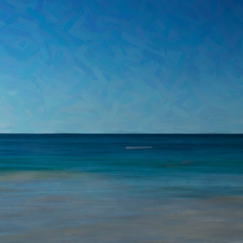 Minimalist Ocean No 2 art print by Lynann Colligan for $57.95 CAD