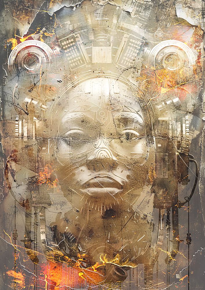 African Art Illustration Wallart 102 art print by Rafal Kulik for $57.95 CAD