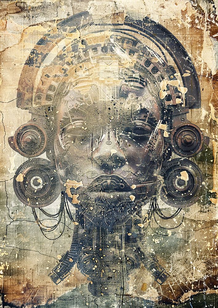 African Art Illustration Wallart 104 art print by Rafal Kulik for $57.95 CAD
