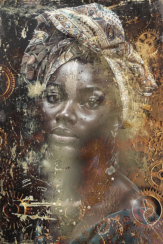 African Art Illustration Wallart 108 art print by Rafal Kulik for $57.95 CAD