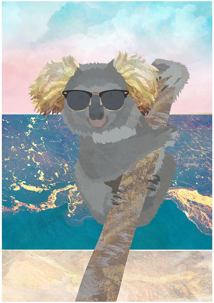 Koala On Holiday art print by Sarah Manovski for $57.95 CAD