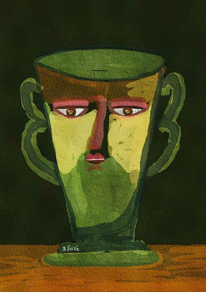 Mug man art print by Sharyn Bursic for $57.95 CAD