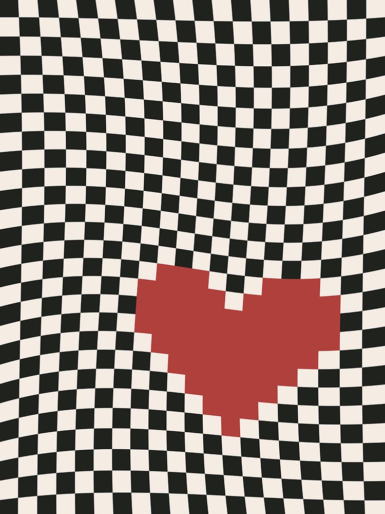 Pixel Heart art print by Frankie Kerr-Dineen for $57.95 CAD