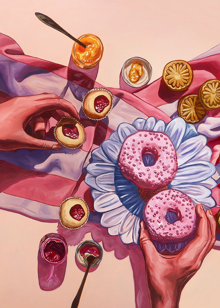 On Wednesdays We Eat Pink art print by Anna Zdanowicz for $57.95 CAD