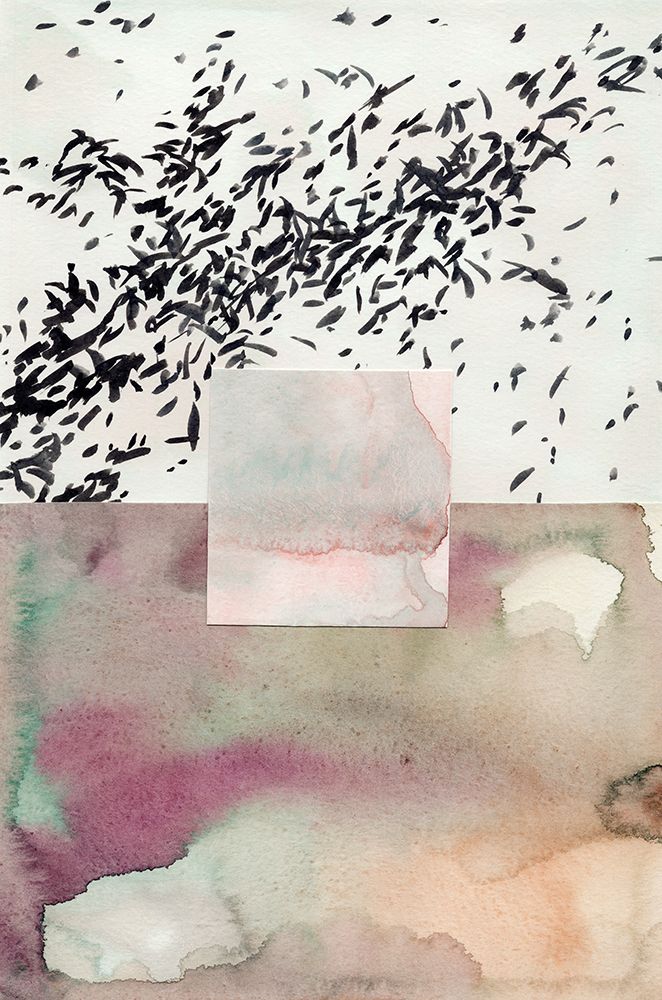 Watercolor abstract composition 7 art print by NKTN for $57.95 CAD