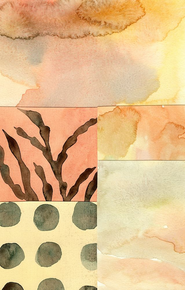 Watercolor abstract composition 9 art print by NKTN for $57.95 CAD